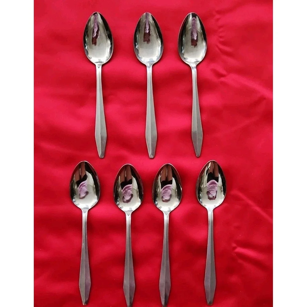 7 Teaspoons Tea Center Ridge NSCO National Stainless Sequel 6 1/8